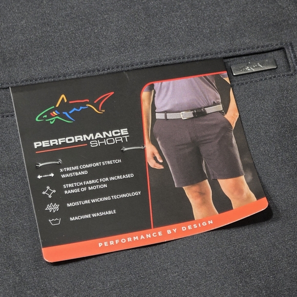 Greg Norman Performance Shorts. Stretch. Moisture wicking. Size 36. nwt - Picture 4 of 6